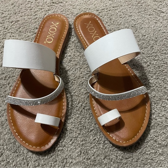 XOXO Shoes Xoxo White Sandals 8 Poshmark